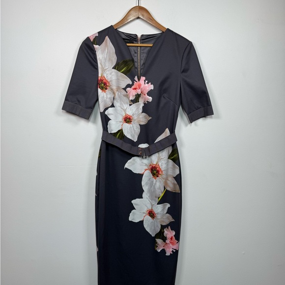 Ted Baker Bisslee Chatsworth Sheath Dress Size 1‎ - Picture 6 of 7